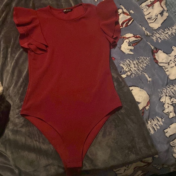 SHEIN red tank top body suit